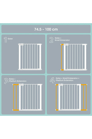 MOON Safety gate 74.5-100 cm