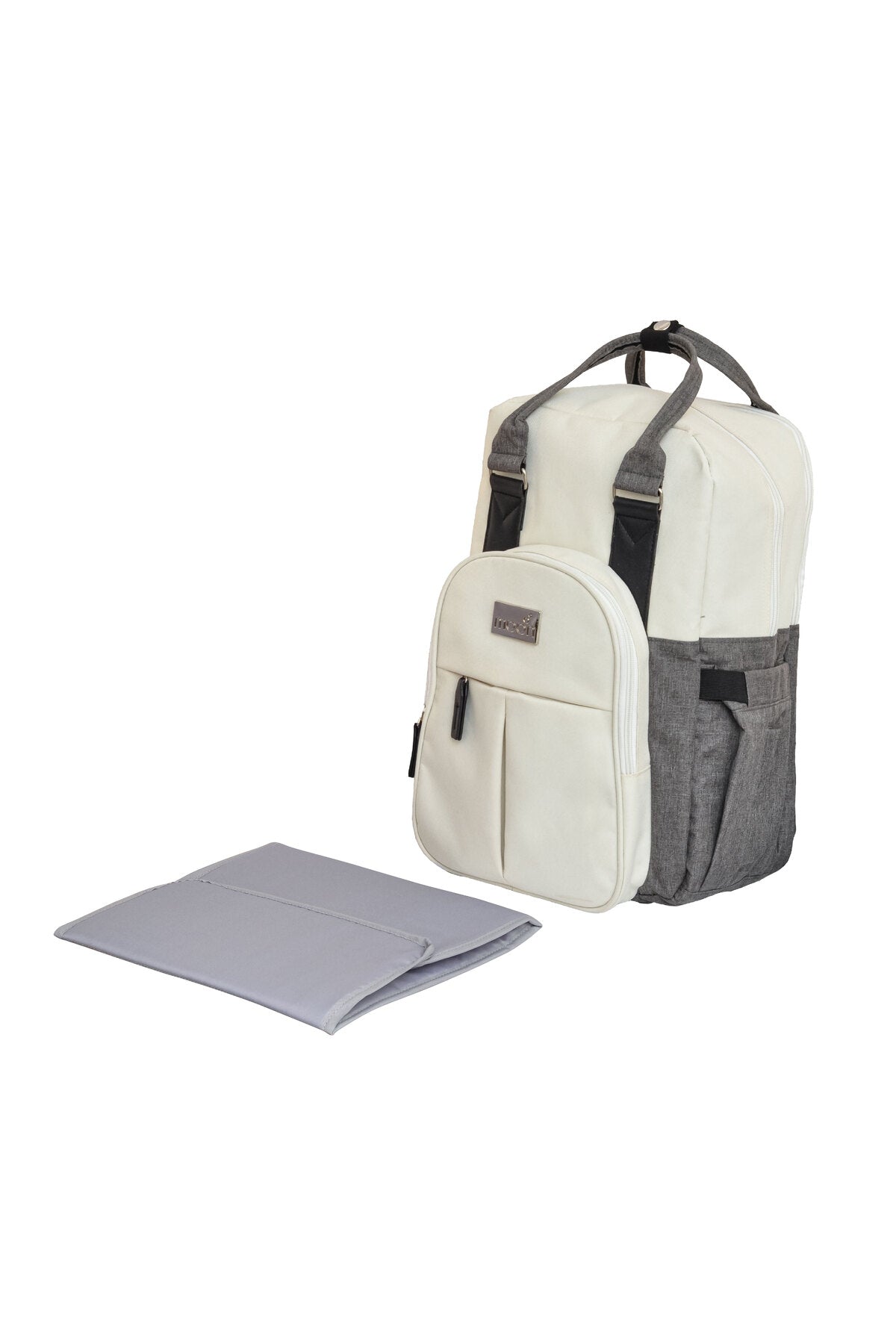 MOON LUCA Diaper Backpack- Grey Melange