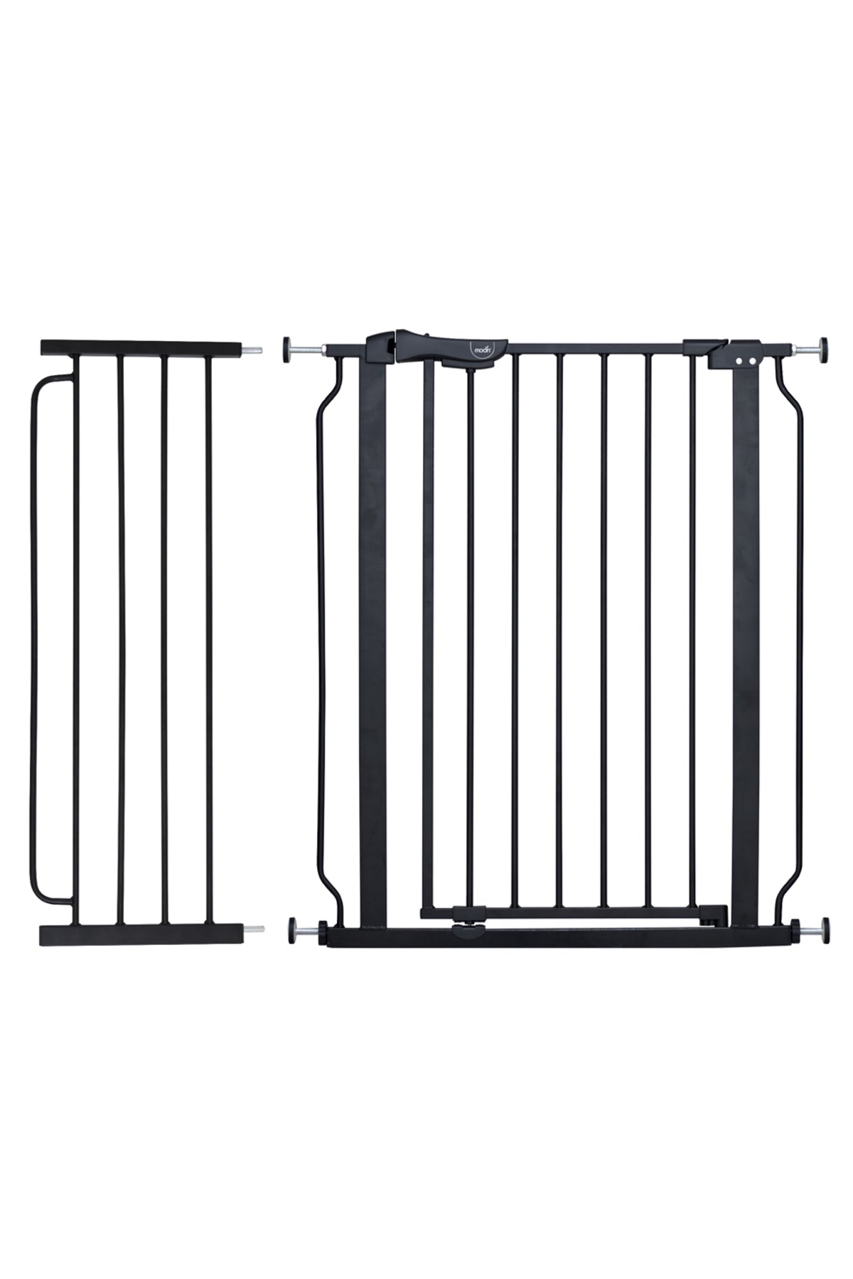 MOON Secura Baby Safety gate 76-80cm-Auto lock barrier with 30cm extension– Black
