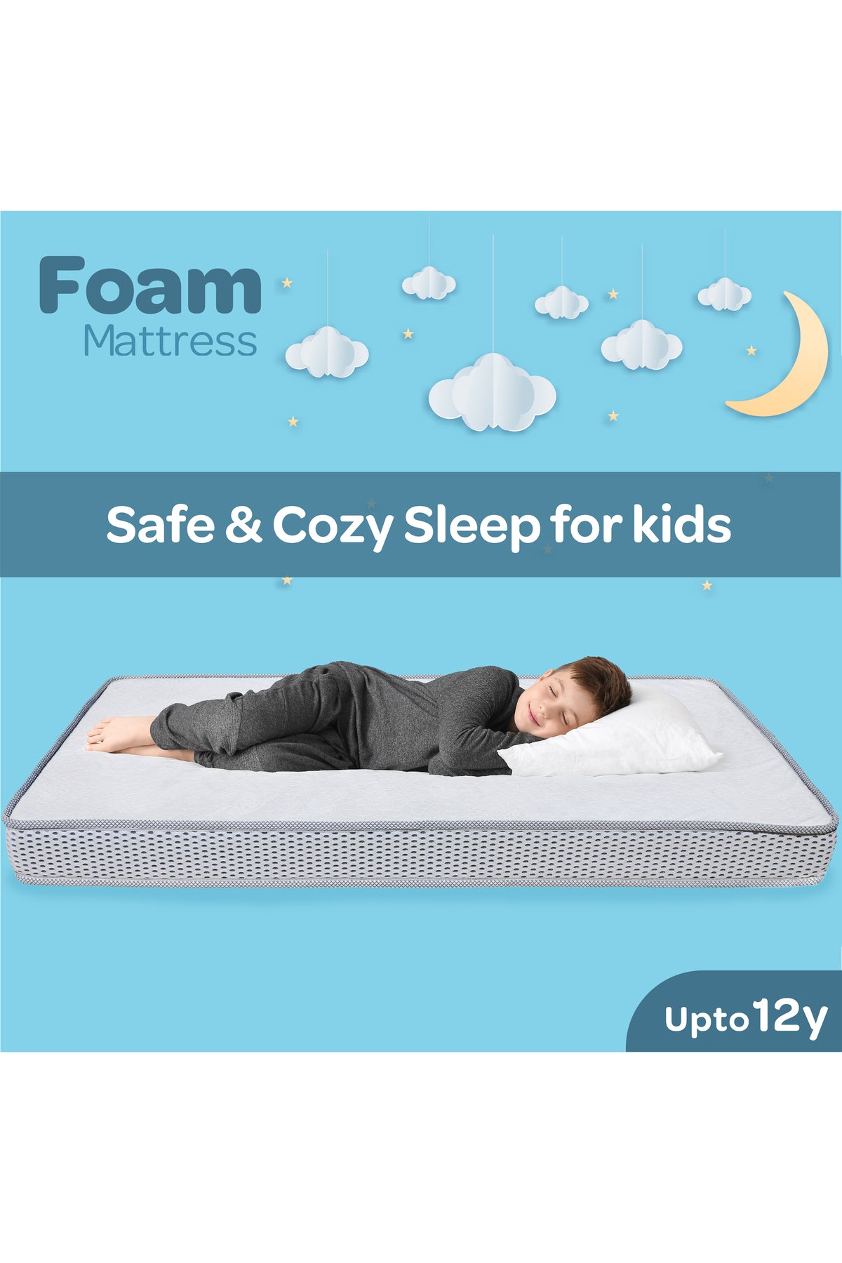 Moon Foam Baby Crib Mattress  - 70 x 133 x 10 cm