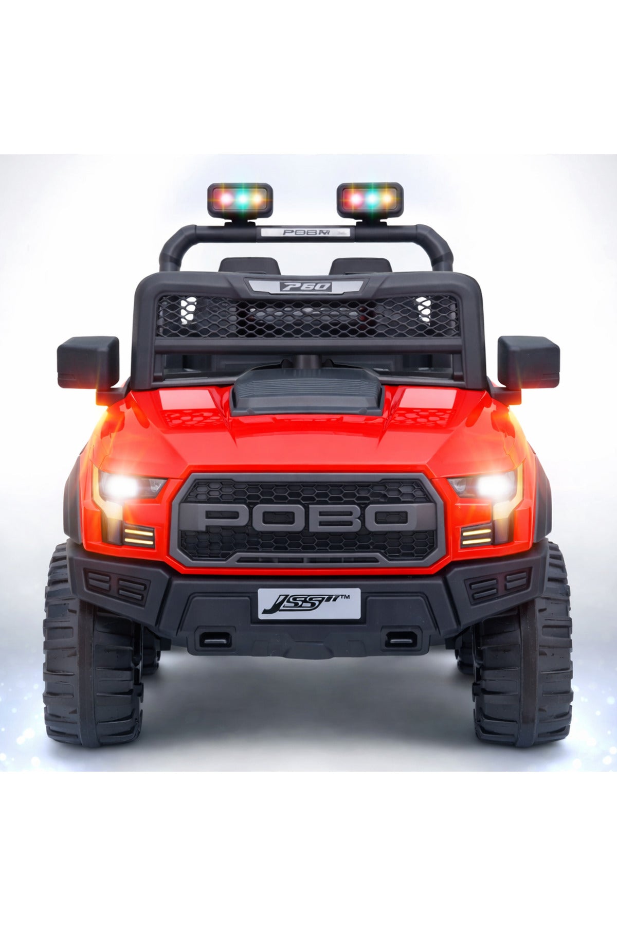 Urban Tots 4x4 Battery Operated Ride-On Jeep for Kids – 12V Dual Motor, Music & LED Lights, Parental Remote Control, Rechargeable Battery – RED