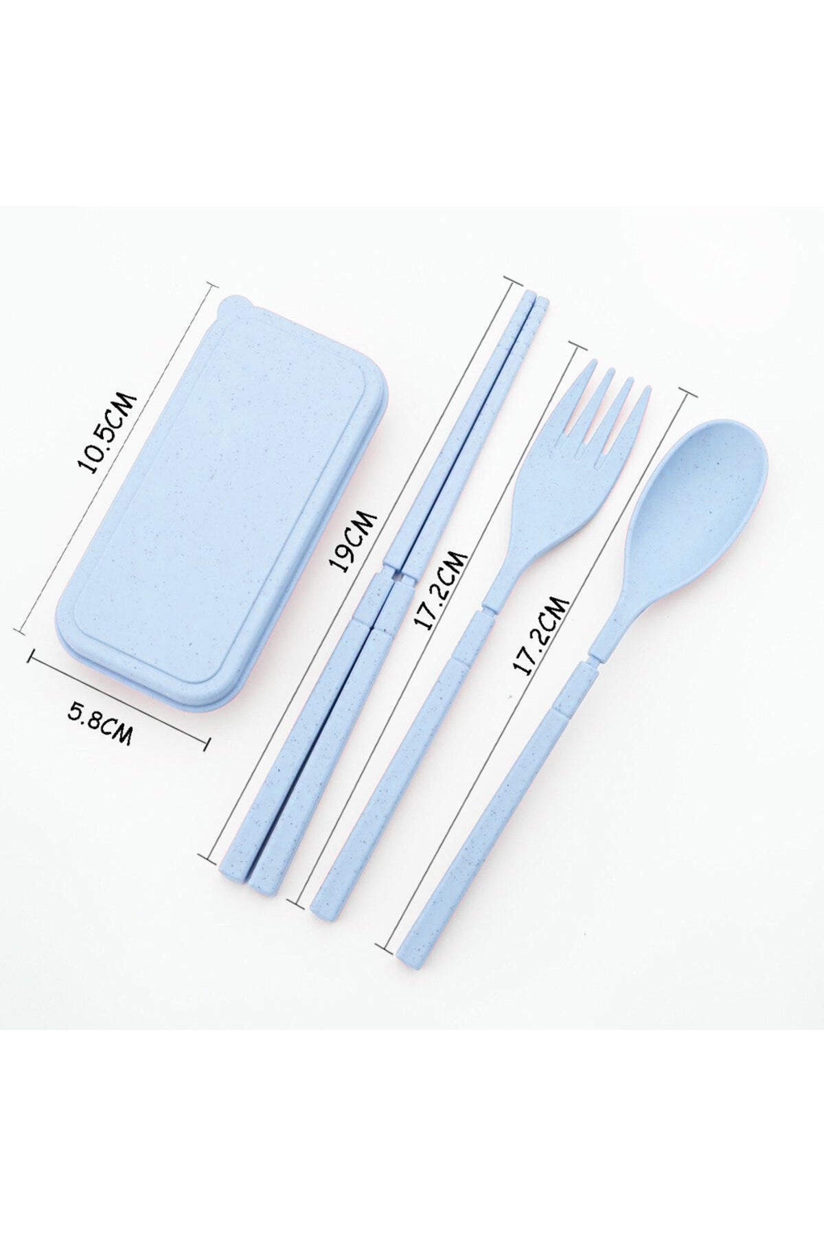 Star Babies Insulated Mini Lunch Bag with Foldable Fork- Spoon Set Grey