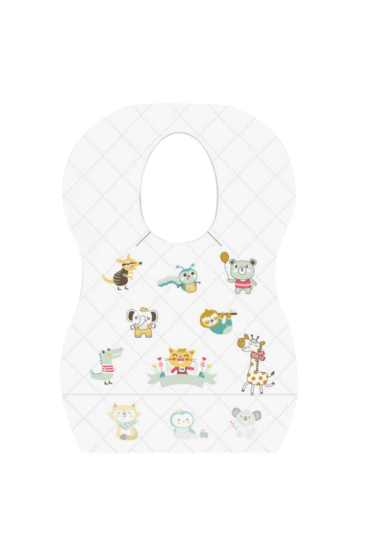 Star Babies Animal Print Disposable Bibs - 5 Pieces
