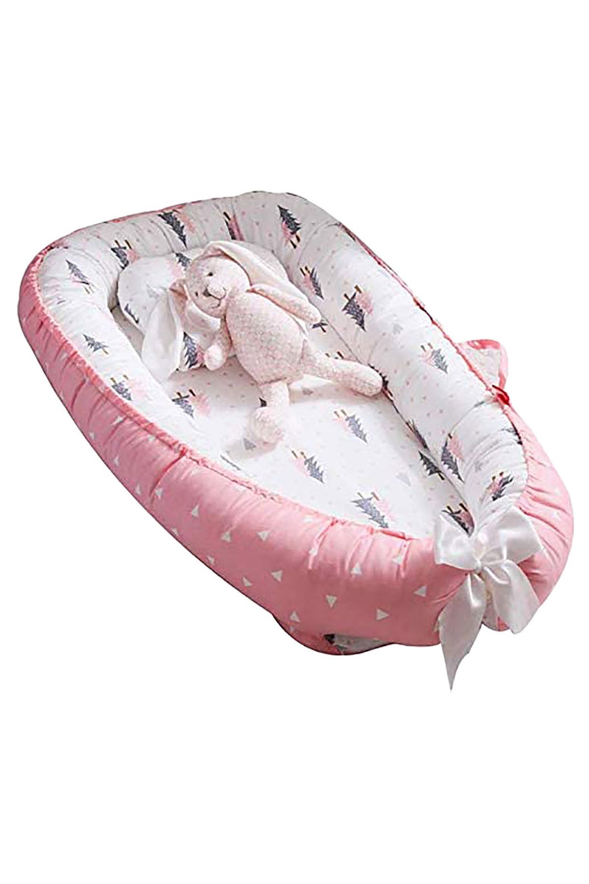 Star Babies Portable Lounger Sleeping Pod for New Born Babies - Pink