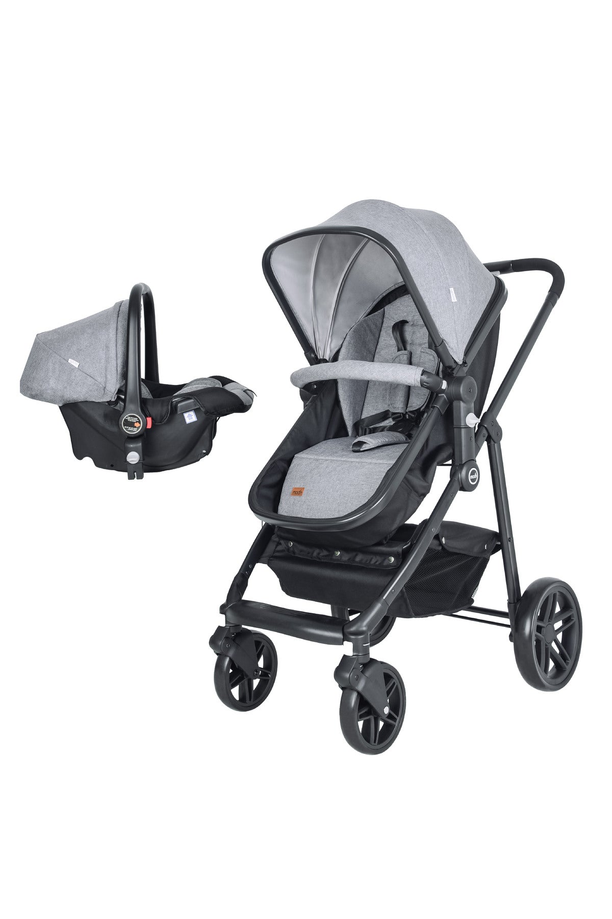 MOON Tres 3 in 1  Travel System - Light Grey
