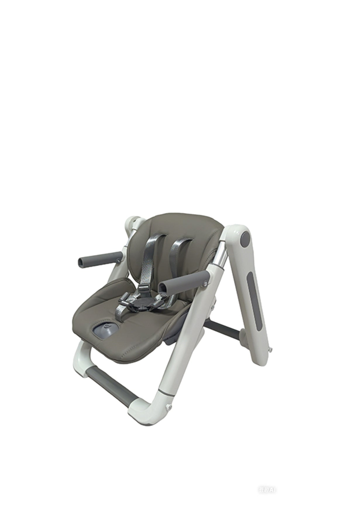 Kikibebe Baby Booster Chair With Three-Position Height Adjustment – Grey