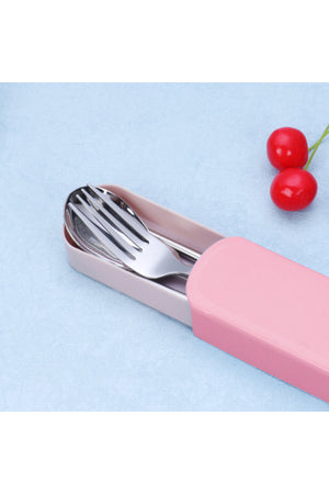 Star Babies - Spoon, Fork & Chopsticks Set - Pink