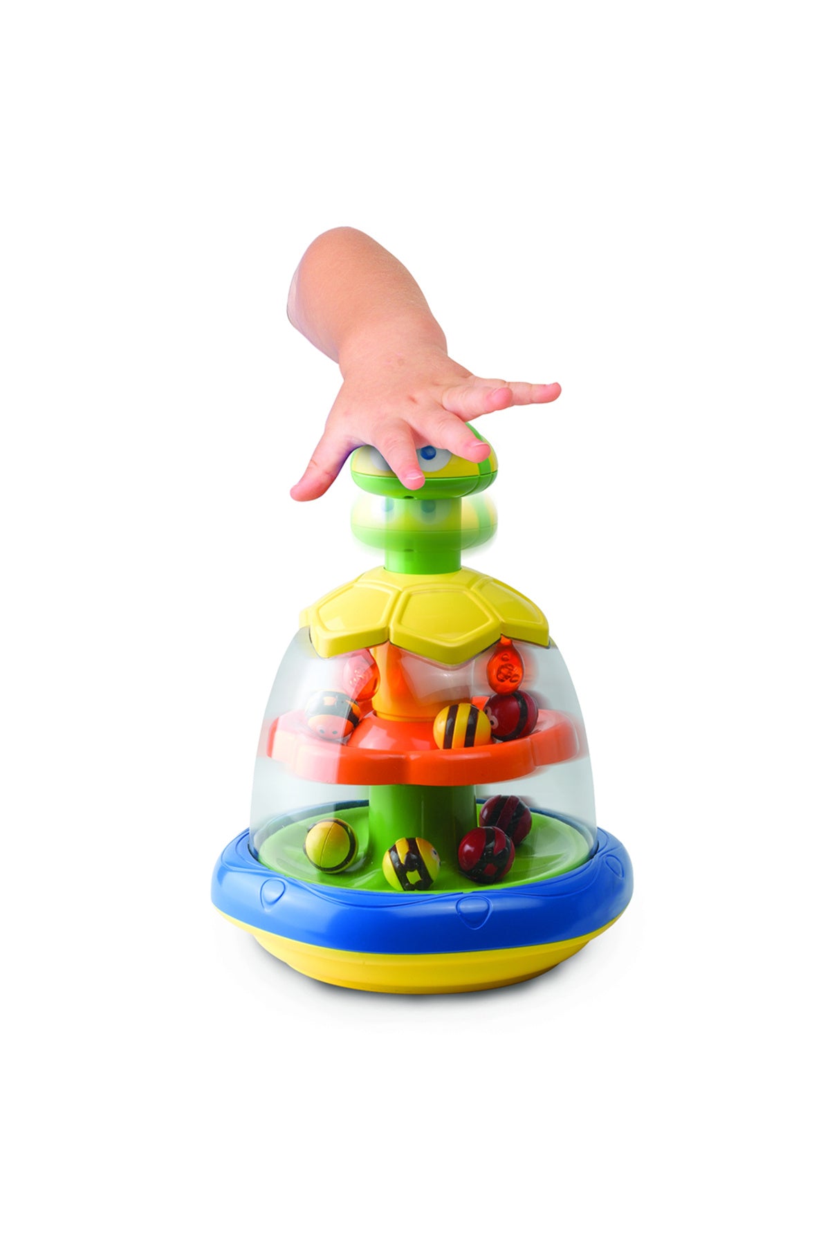 Little Learner SPINNING BEES Interactive Toy for Babies and Toddlers | Press-n-Spin Top with Colorful Bees | Motor Skills Development