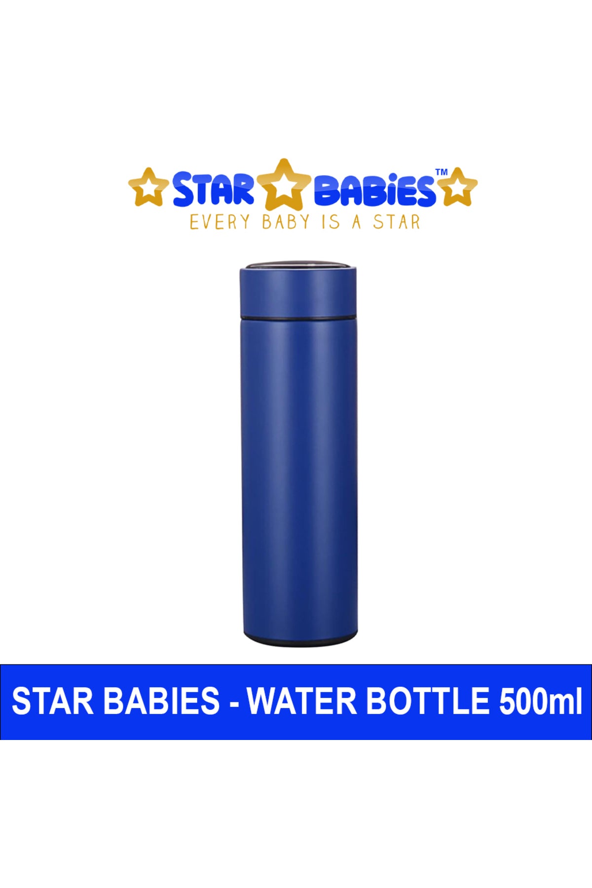 Star Babies - Insulated Stainless Steel Water Bottle - Blue - 500ml