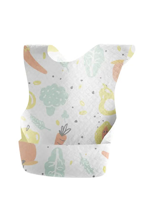 Star Babies Fruits Print Disposable Bibs - 30 Pieces
