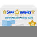 Star Babies Disposable Changing Mats - 30 Pc