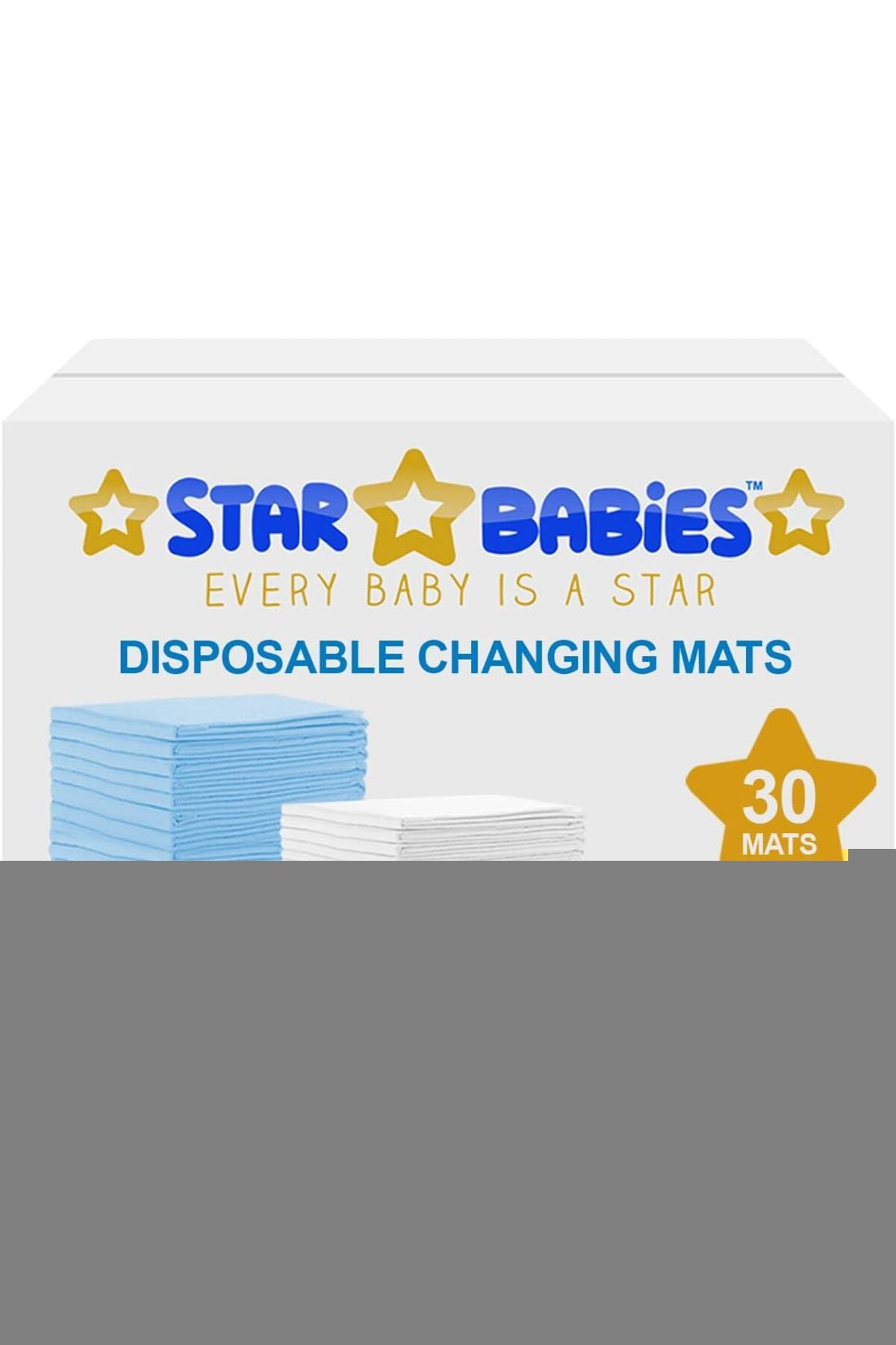 Star Babies Disposable Changing Mats - 30 Pc