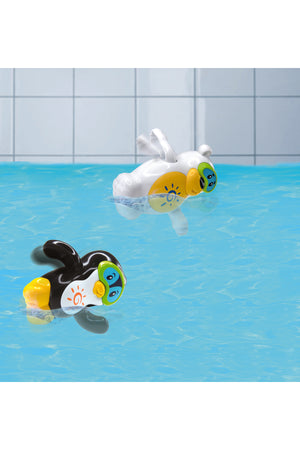 Little Learners Arctic Swimmer - Wind-Up Bath Toy, Swims in Water, Assorted 12M+