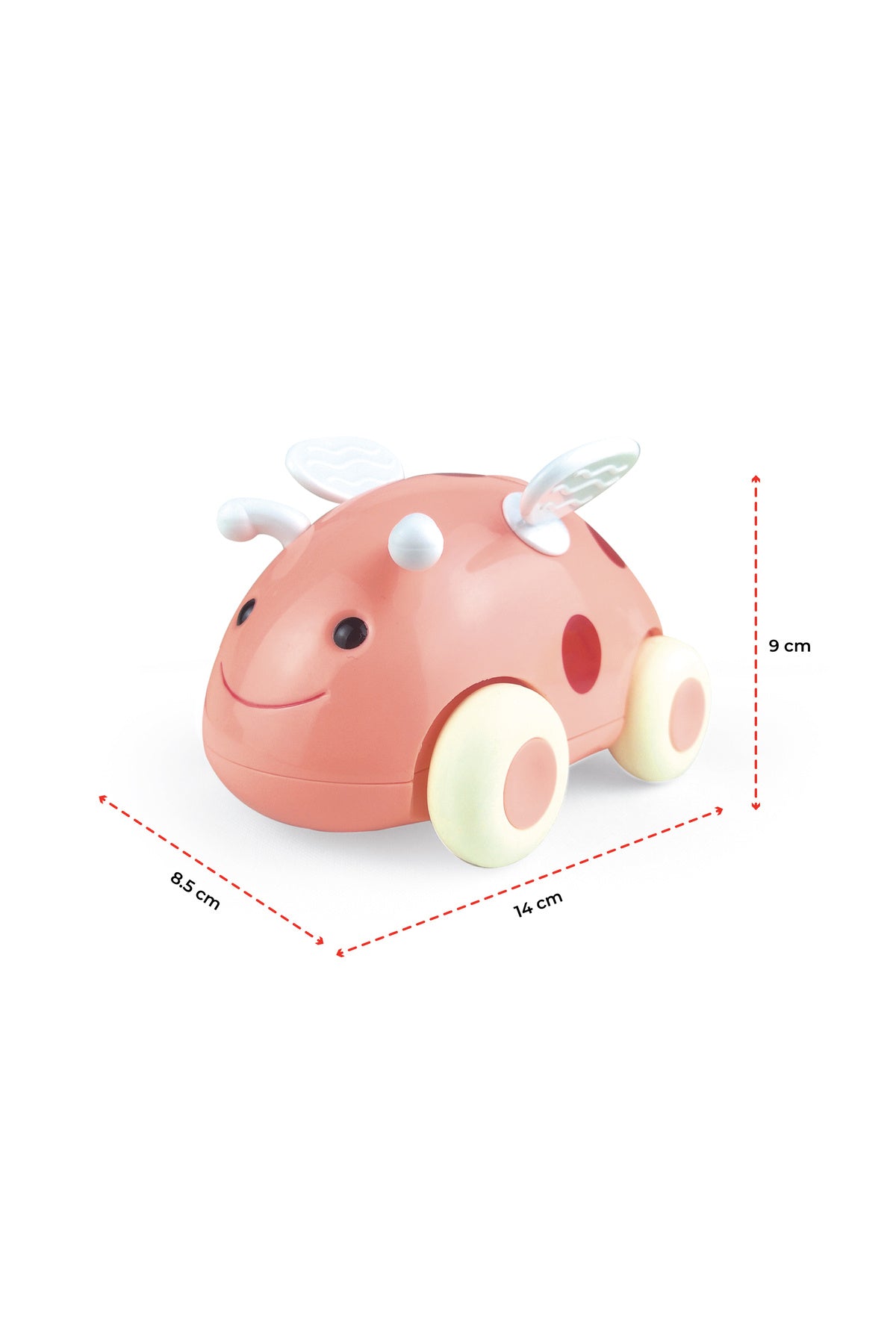 MOON Bumble Buzz Pull back toy with lights and music for 6M+ - Boys and Girls -Ladybird