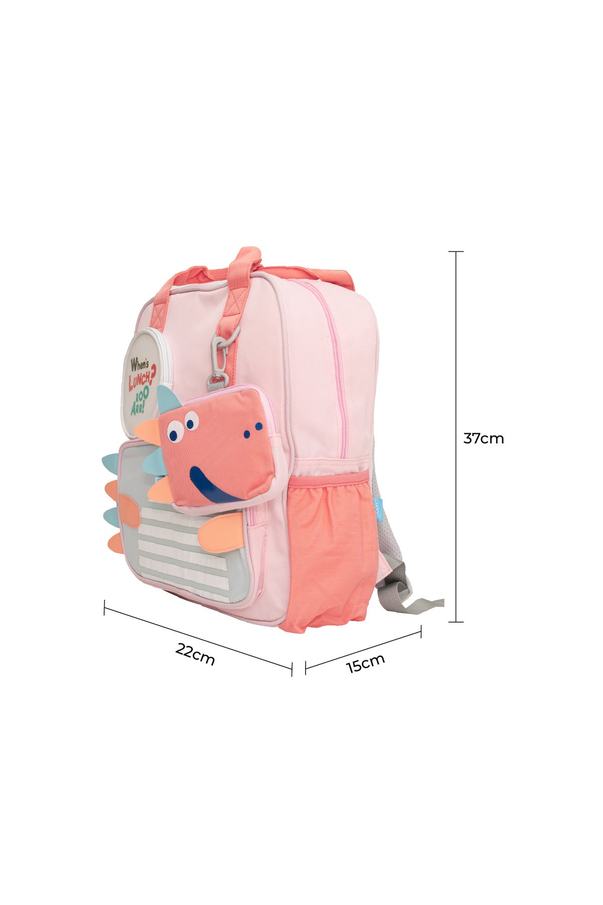 MOON Kids Backpack  – Comfy 3D Design,Padded Straps, Waterproof-Perfect for Preschool, Nursery, Snacks & Lunchbox-Pink