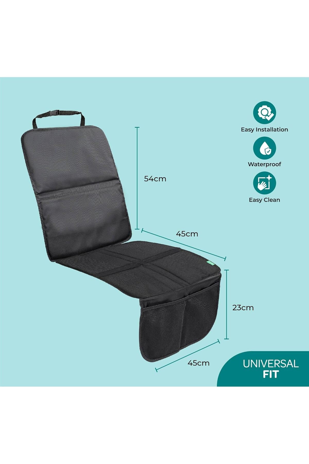 MOON Waterproof Car Seat Protector for Car Seat- Black Prismatic