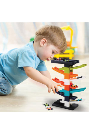 MOON Turbo Tower Car Ramp Racer, Playsets for 12m+ Boys Girls
