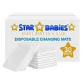 Star Babies Disposable Changing Mats Large White - Pack of 30