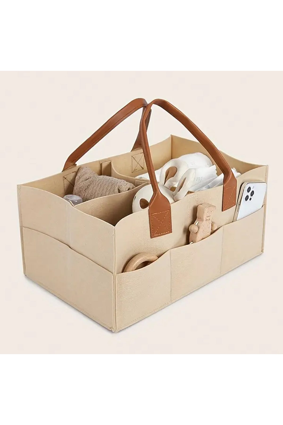 Star Babies Caddy Diaper bag organizer - Ivory