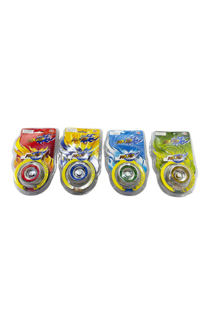 Galaxy Metal Yo-Yo Toy Set, 4 Mixed Colors, Smooth Spin Beginner YoYo for Kids and Adults, Classic Skill Toy for Hand-Eye Coordination, Party Favor Return Gift, Durable Body