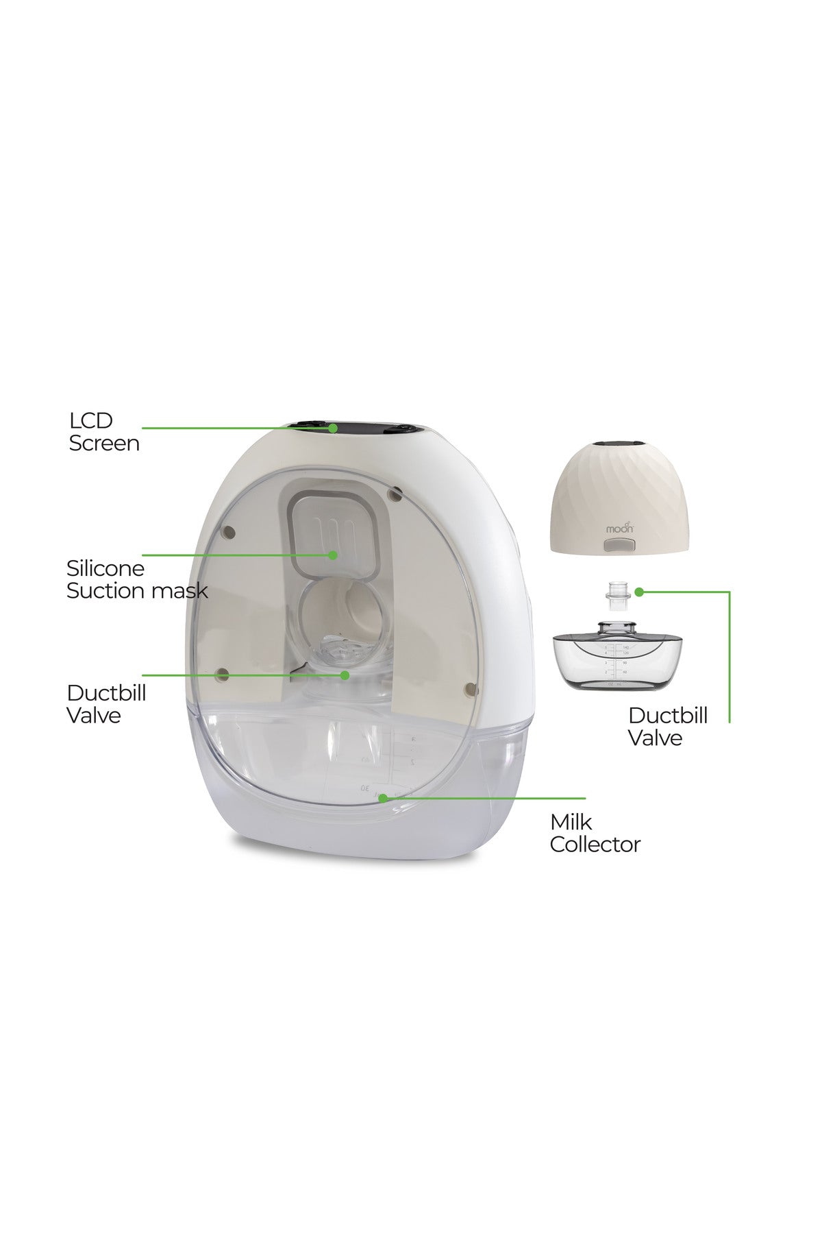 MOON Wearable Hands-Free  Breast Pump,150ml - Yellow