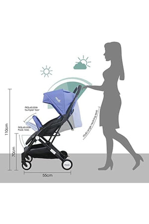 MOON Travel-Lite  - Cabin Stroller,Cyan Blue