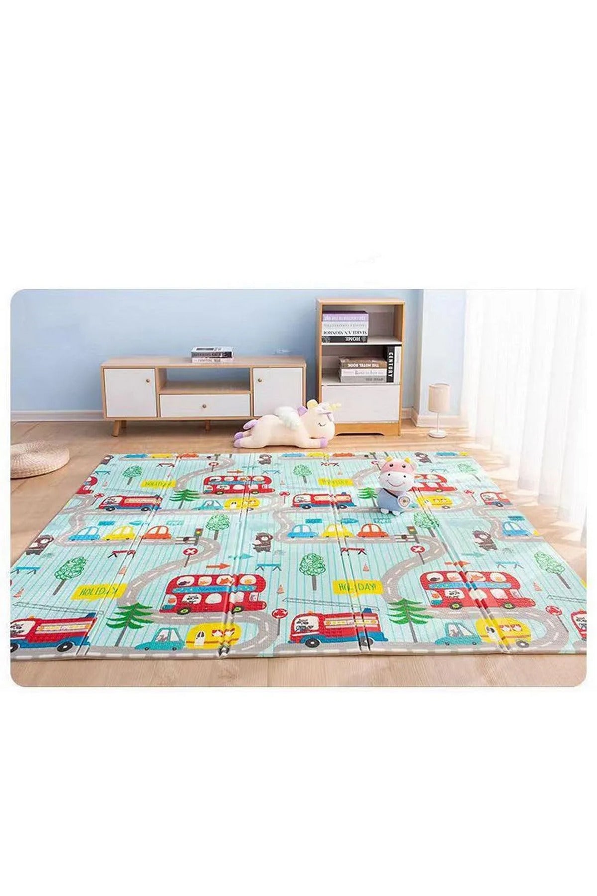 StarMarz Xpe Baby Play Mat – 180×150×1Cm, Xpe Foam + Opp Film Material-Multicolor