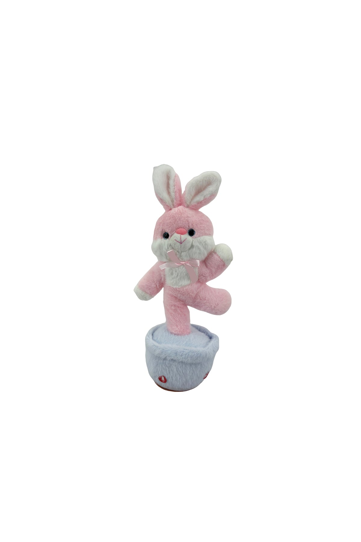 Galaxy Pinky Toy Musical Swing Rabbit for Kids, Ring Toss Interactive Bunny with Light and Music, Dancing Plush Rabbit Recording Toy for Toddlers Boys and Girls