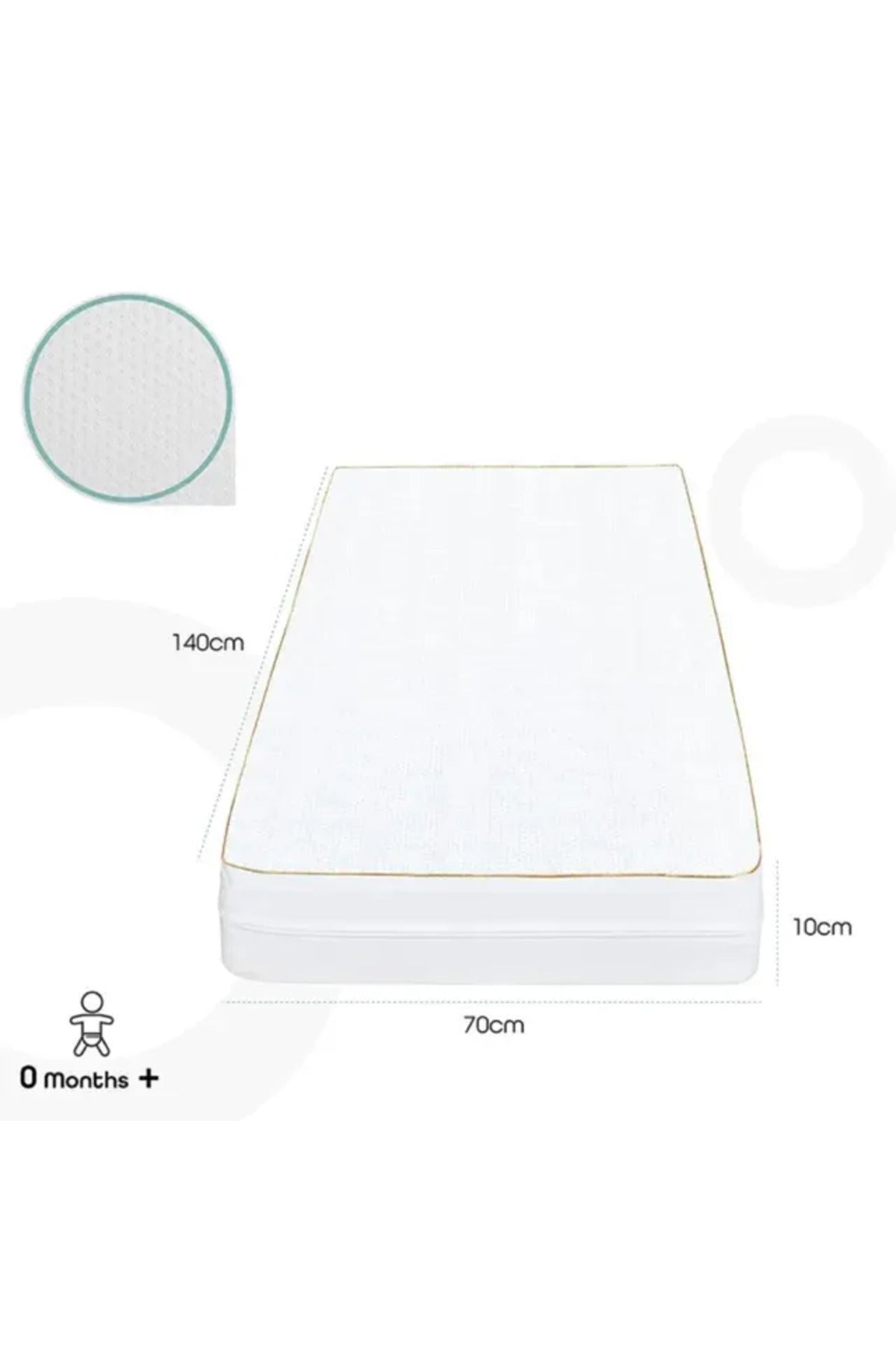 MOON  Ventiflow Mattress 140 x 70 x 10 cm