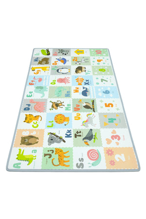 MOON Happi Feet My First Foldable  Floor gym Play/Crawl Mat - ALPHABET/NUMBER