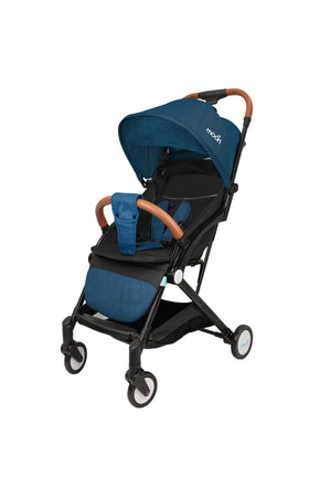 MOON Ritzi - Cabin Stroller - Black/Blue Dots