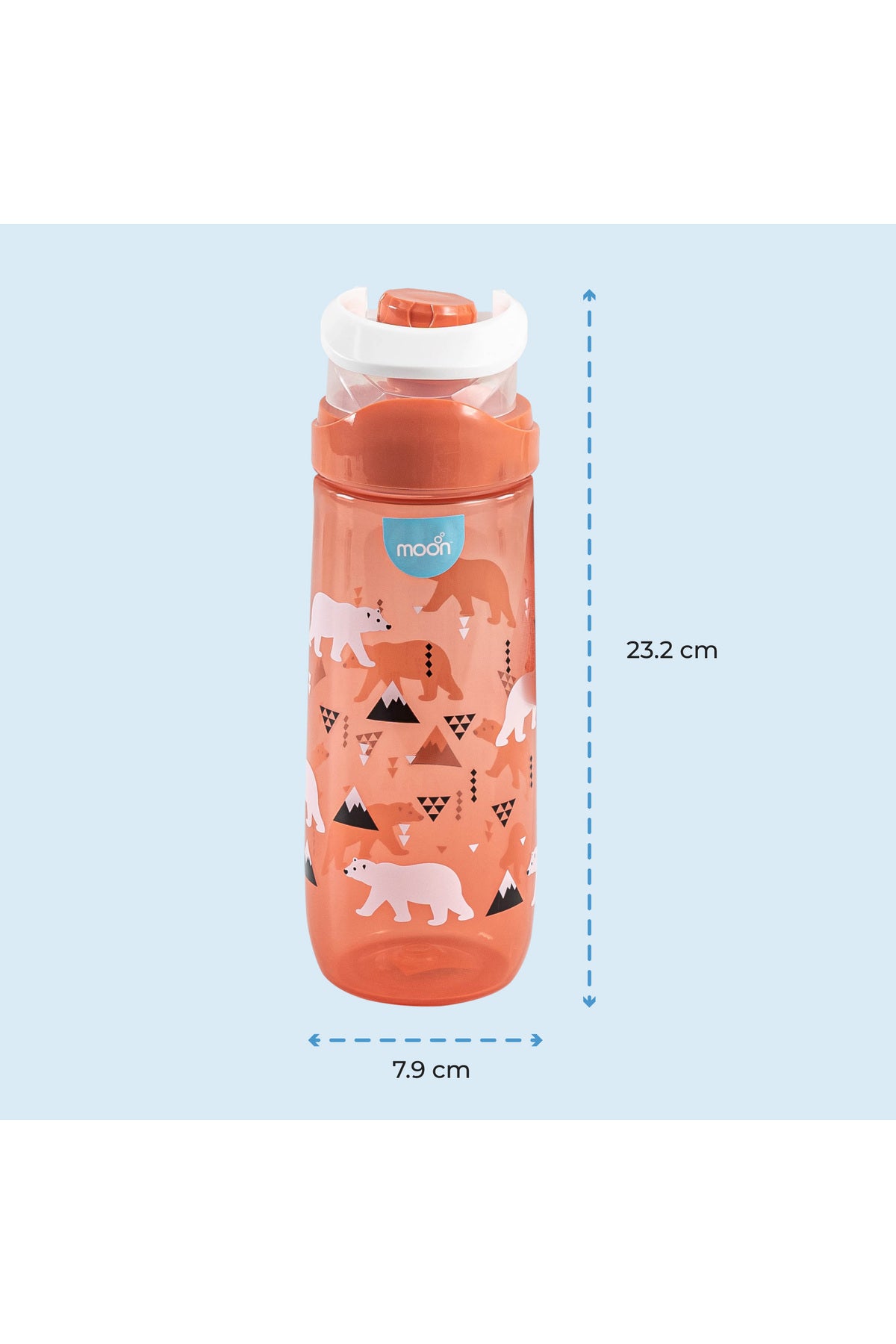 MOON Kids Water Bottle
79x79x232mm
735ml / 25oz-Red