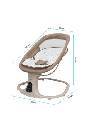 MOON  Koze Baby Swing, Holds upto 9kg. Gentle Swaying Motion-Beige