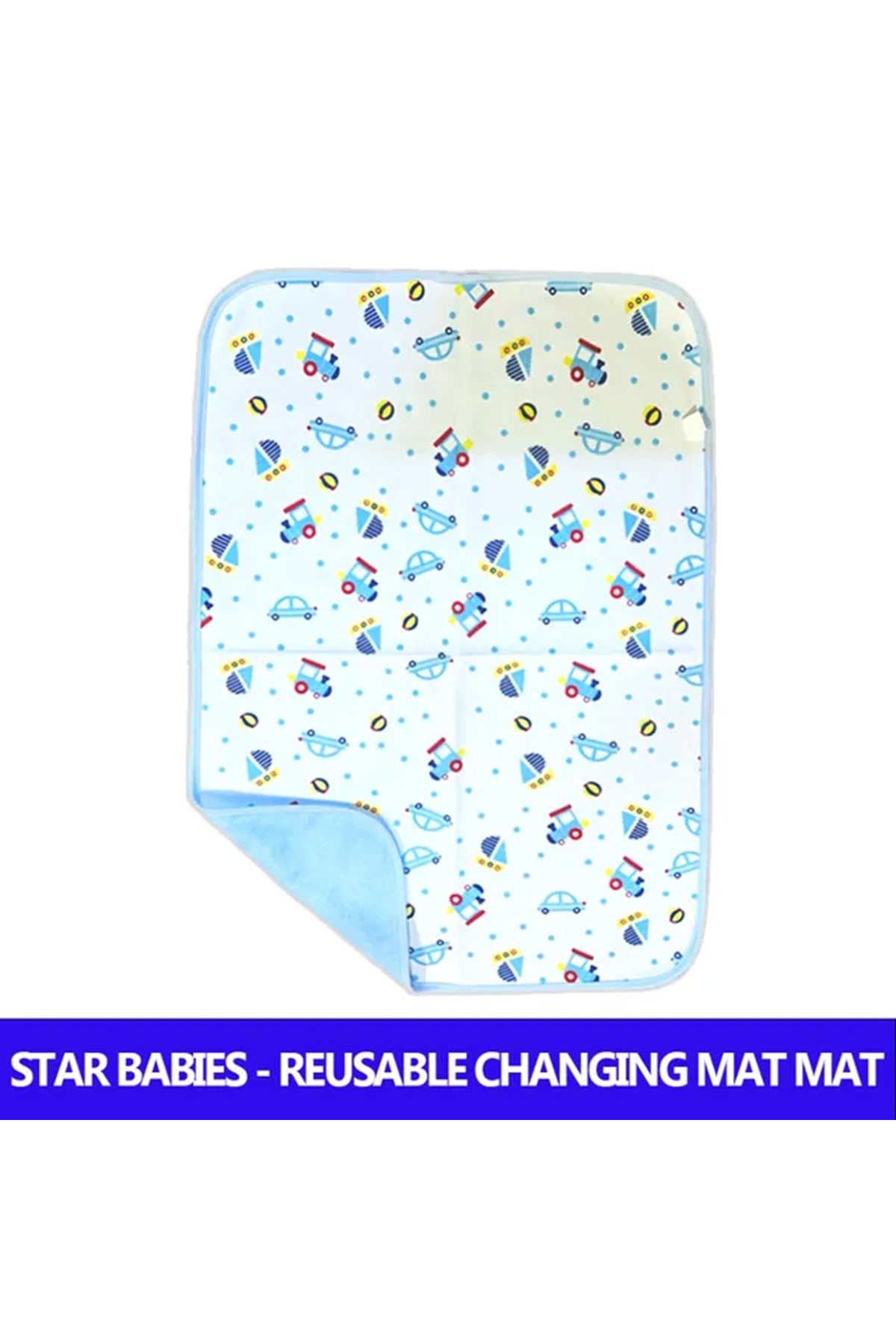 Star Babies Reusable Changing Mats Light Car