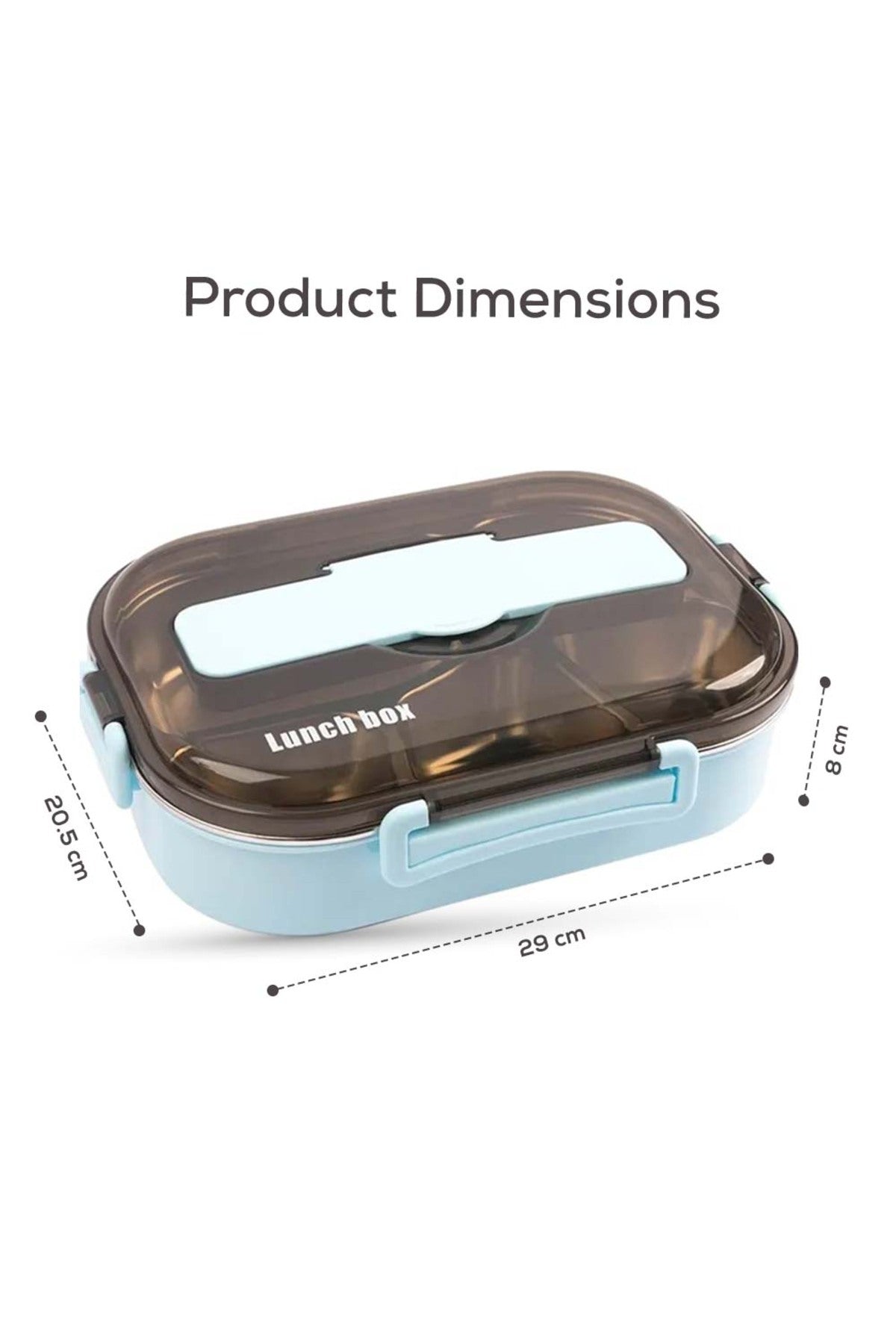 Cocobee Kids Oval Lunch Box, Non-Toxic Food-Grade Material- Blue