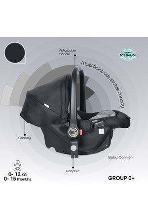 MOON Tres 3 in 1  Travel System -Black