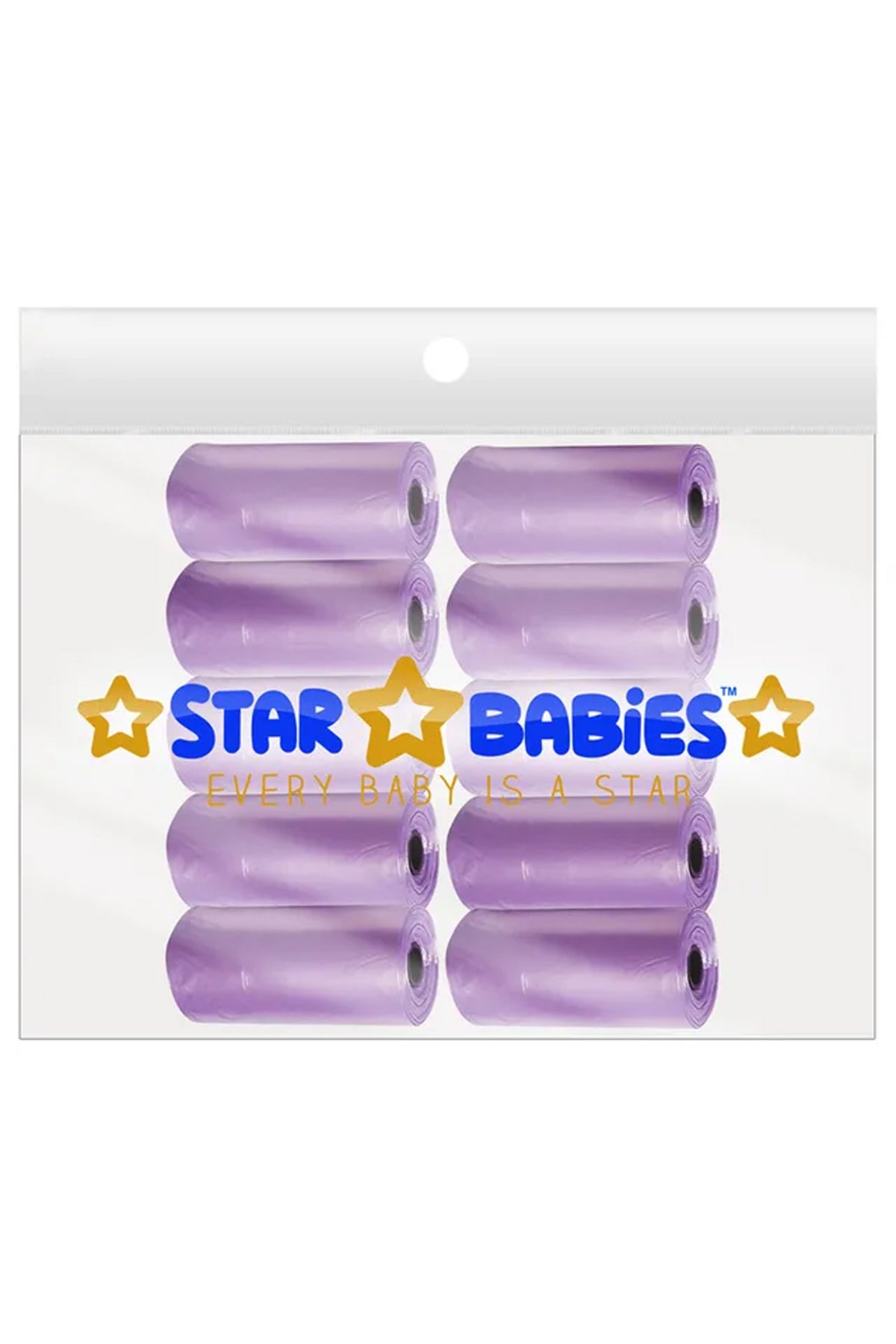 Star Babies - Scented Nappy Bag Pack of 10/150 Bags - Lavender