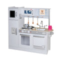 Kikibebe Children’S Wooden Kitchen – Encourages Creativity, Imagination & Life Skills Through Play-White