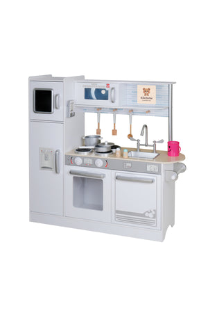 Kikibebe Children’S Wooden Kitchen – Encourages Creativity, Imagination & Life Skills Through Play-White