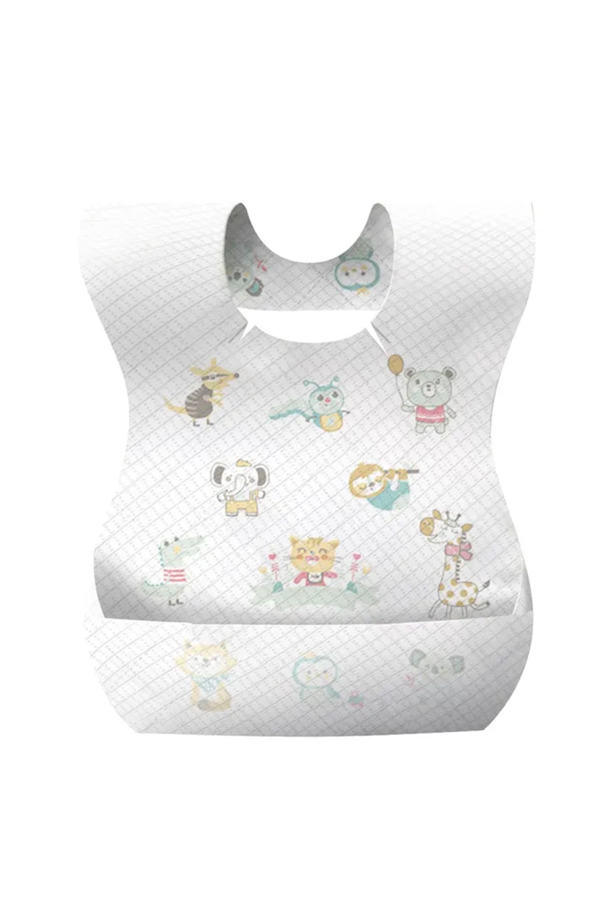 Star Babies Animal Print Disposable Bibs - 30 Pieces