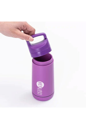 Star Babies - 3 Compartment Lunch Box With Spoon And Water Bottle - Purple