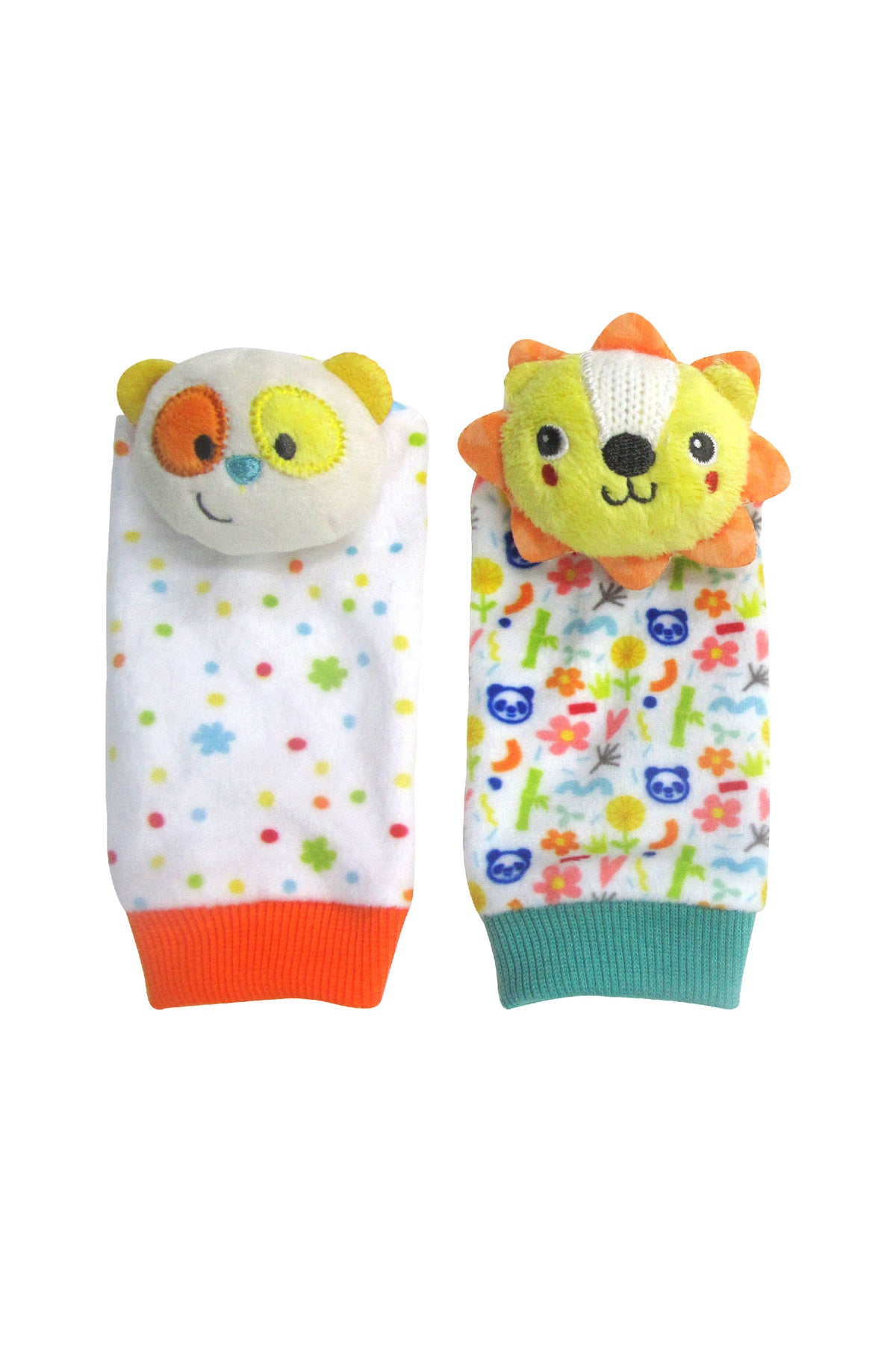 MOON Tiny Tots Foot Rattle for Growing Babies and Toddlers (0m+)-Multi Coolor