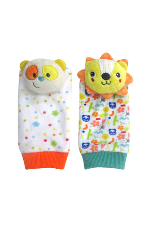 MOON Tiny Tots Foot Rattle for Growing Babies and Toddlers (0m+)-Multi Coolor
