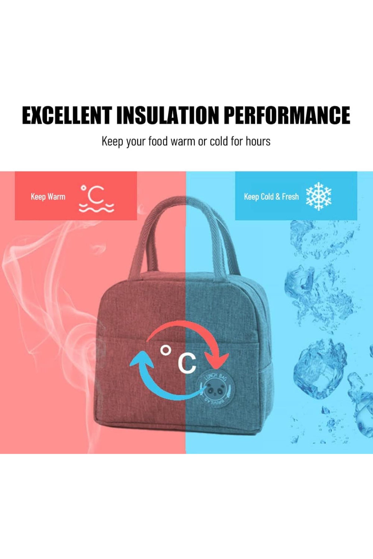 Star Babies Insulated Mini Lunch Bag with Stainless Steel Food Jar- Gray
