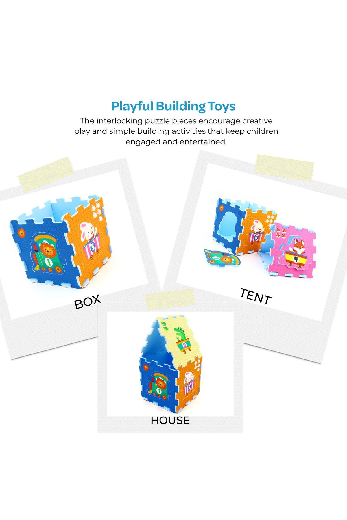 MOON Safari Baby Playmat | EVA Foam Learning Mat for Toddlers | Multicolour | 10 Months+