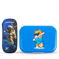 Cocobee Bento Lunch Box with Silicone Seal, Microwave Safe Tray – Blue – 765ml + Pencil Case with Internal Mesh Pocket,