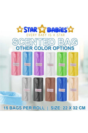 Star Babies - Scented Nappy Bag - 30pcs - Brown