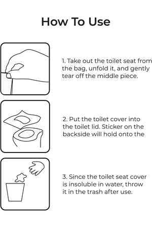 MOON Disposable toilet seat cover - Dino ( 66 x 63 cm)