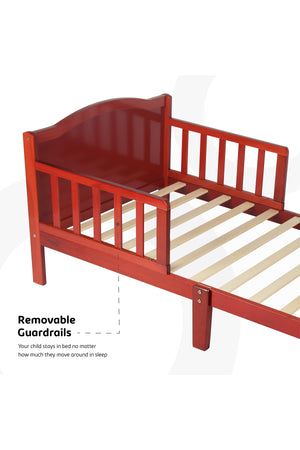 MOON Wooden Toddler Bed(143 x 73 x 60) -Brown