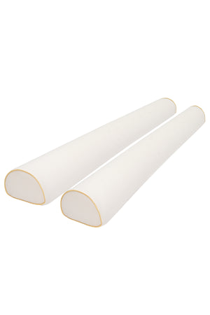 MOON Organic Toddler Half Moon Bed Bumper –Pack of 2 – White